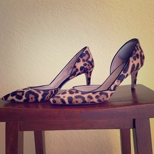 Jcrew pony hair, leopard heels